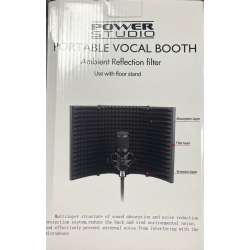 Filtre Anti Bruit POWER ACOUSTICS Portable vocal Booth - Macca Music