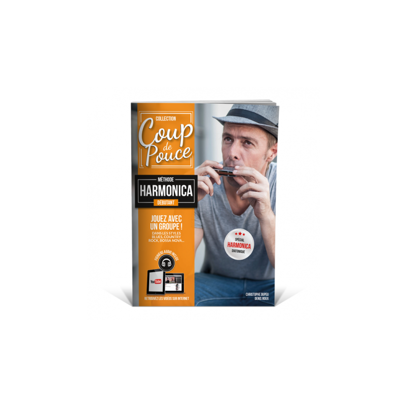 Librairie Musicale COUP DE POUCE Harmonica Débutant - Macca Music