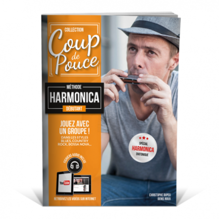 Librairie Musicale COUP DE POUCE Harmonica Débutant - Macca Music