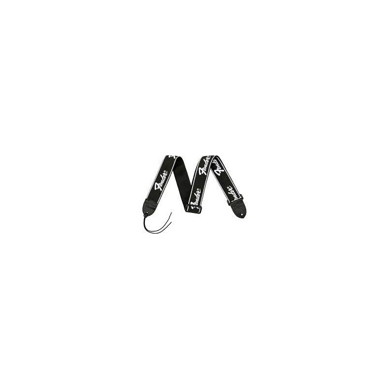 Sangle Pour Guitare Et Basse FENDER White Logo Strap - Macca Music