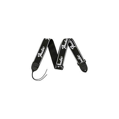 Sangle Pour Guitare Et Basse FENDER White Logo Strap - Macca Music