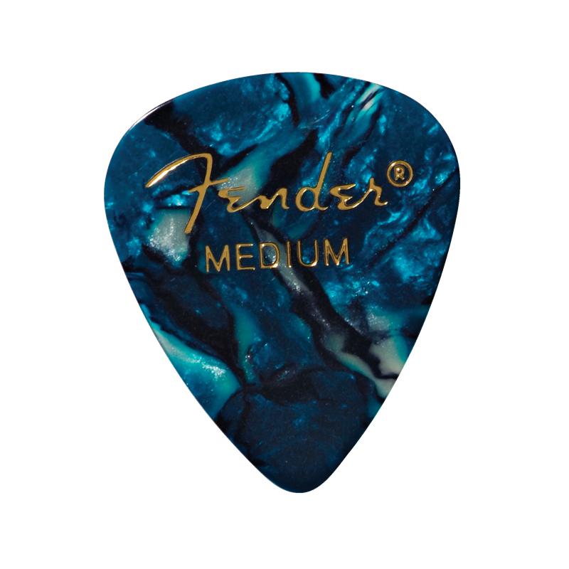 Lot De 12  Mediators FENDER Ocean Turquoise Medium - Macca Music