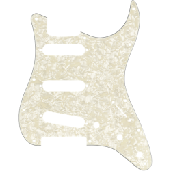 FENDER MODERN STYLE PICKGUARD SSS AGED WHITE PEARL