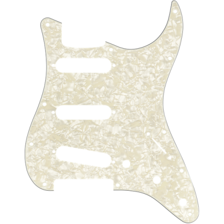 Pickguard Pour Strat FENDER Modern Style Pickguard SSS Aged Pearl - Macca Music