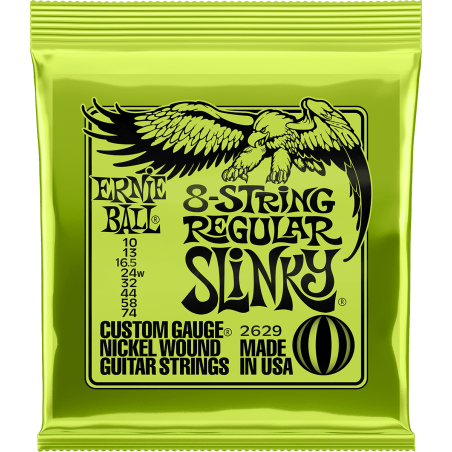 Cordes Pour Guitare Electrique ERNIE BALL Regular Slinky 8c 2629 - Macca Music
