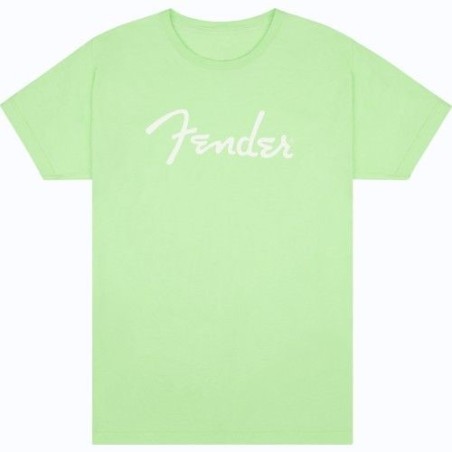 FENDER SPAGHETTI LOGO T-SHIRT, SURF GREEN TAILLE XXL