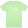 FENDER SPAGHETTI LOGO T-SHIRT, SURF GREEN TAILLE XXL