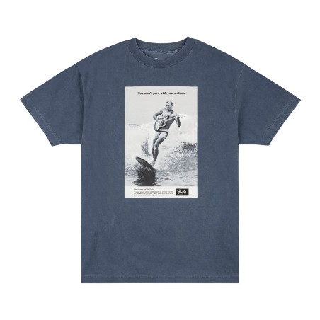 Fender T-Shirt Vintage Ad Surfer Ocean - Macca Music