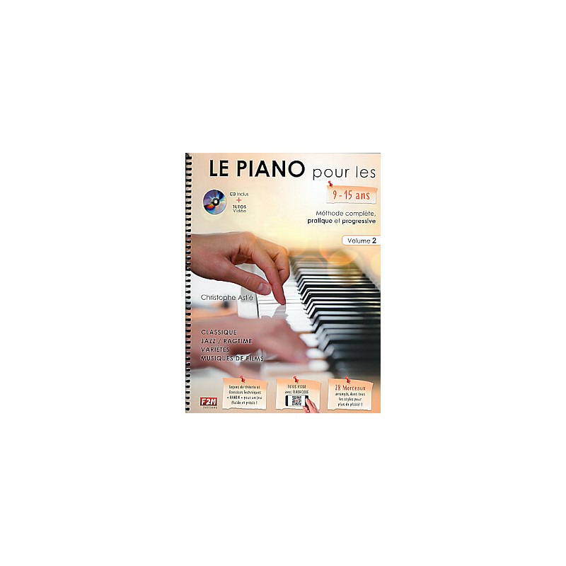 Librairie Musicale LE PIANO POUR LES 9/15 ANS VOL 2 - Macca Music